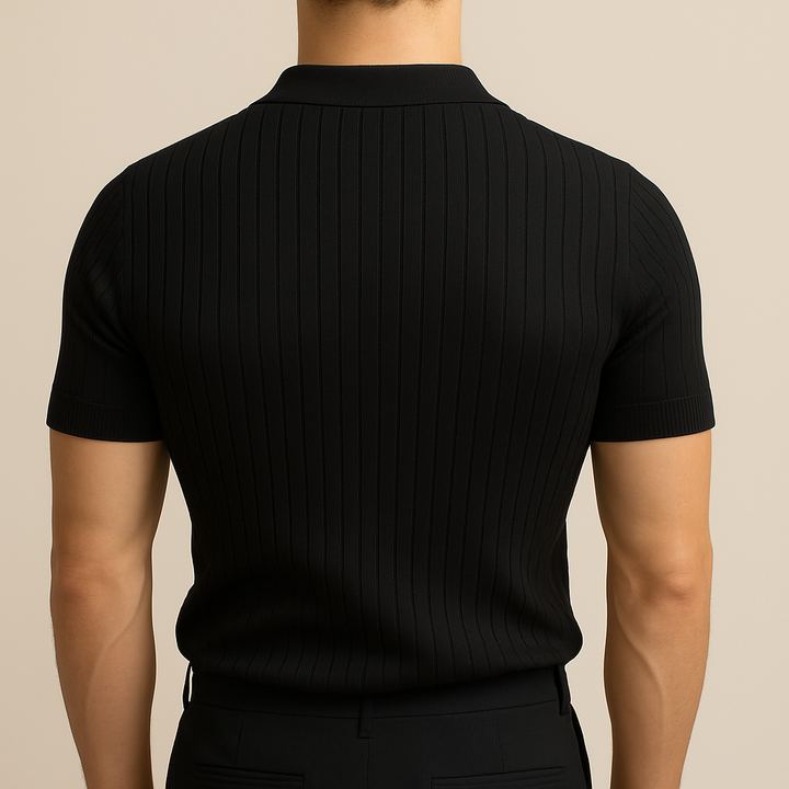 Polo T-Shirt Casual Elasticizzata per Uomini