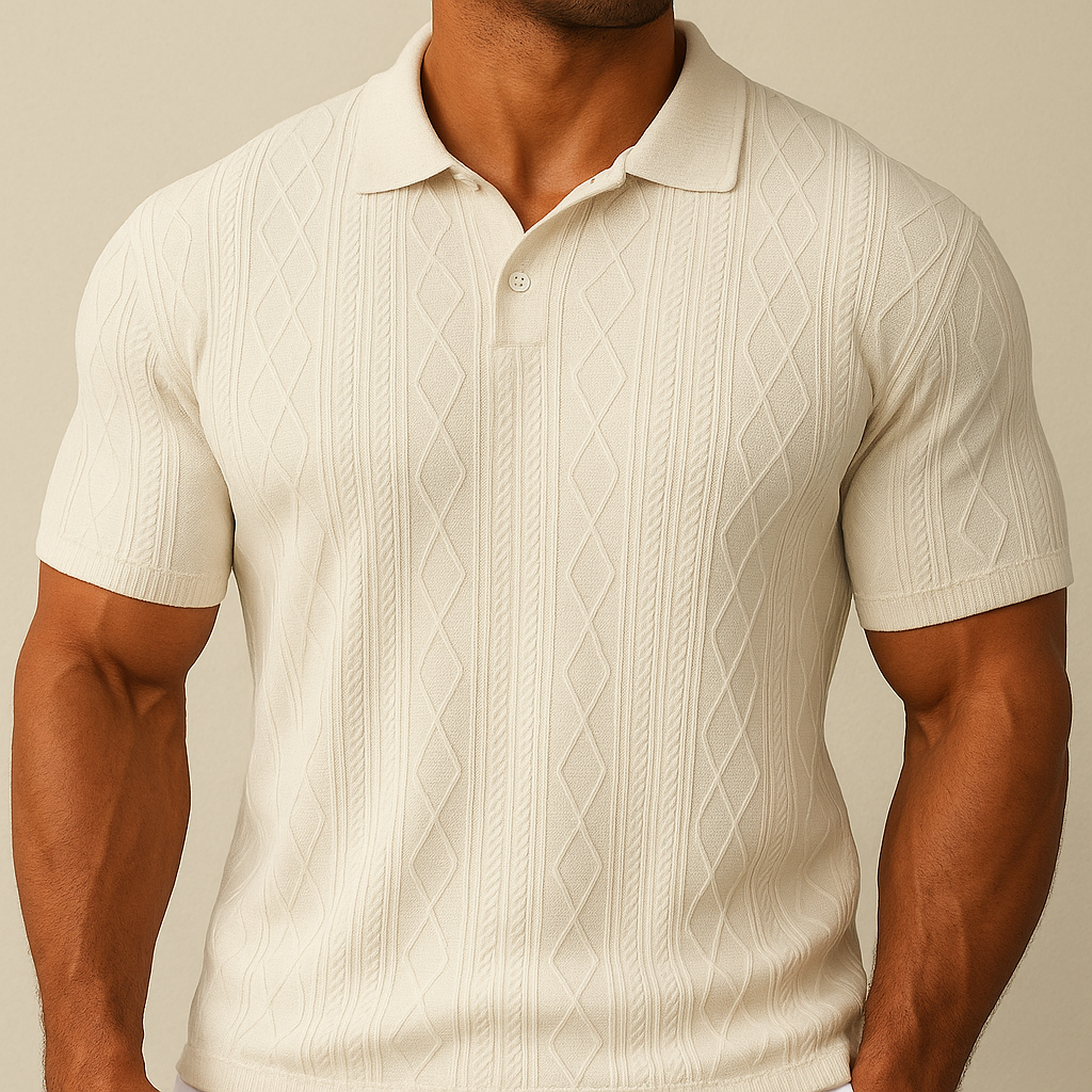Polo Casual Testurizzata Maschile