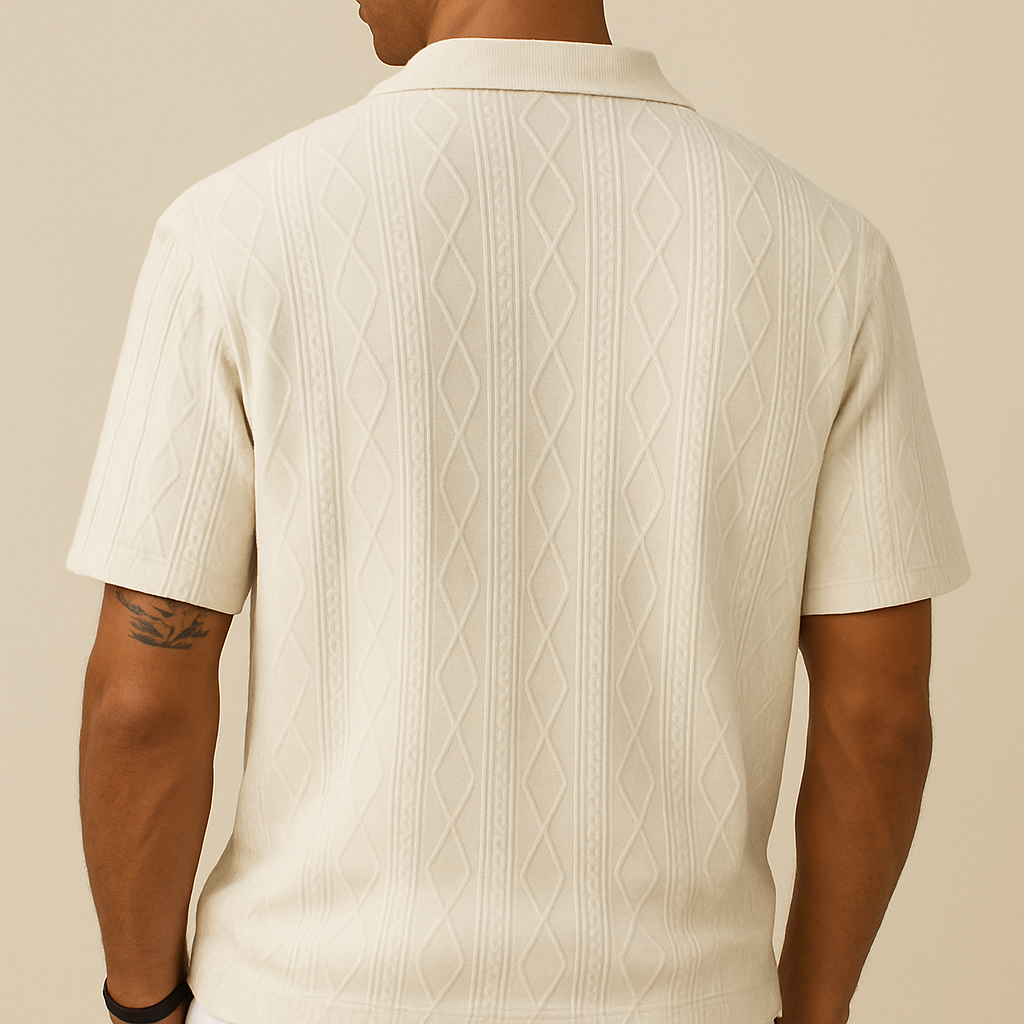 Polo Casual Testurizzata Maschile