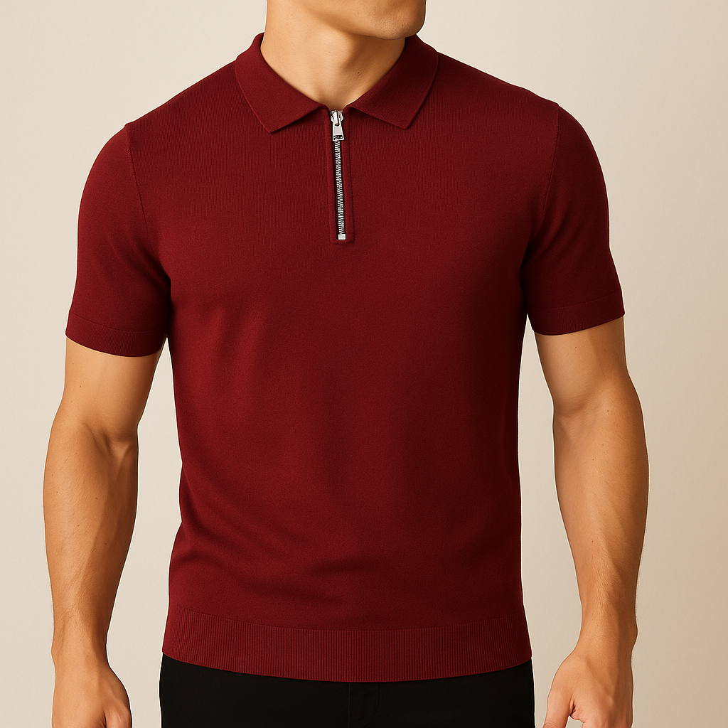 Polo da Uomo con Zip Moderna