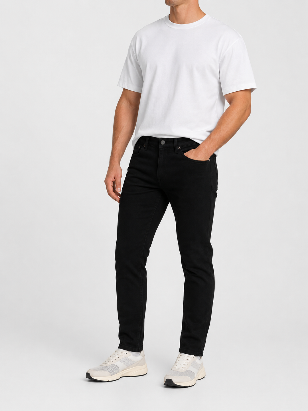 Jeans Slim Straight Stretch per Uomo