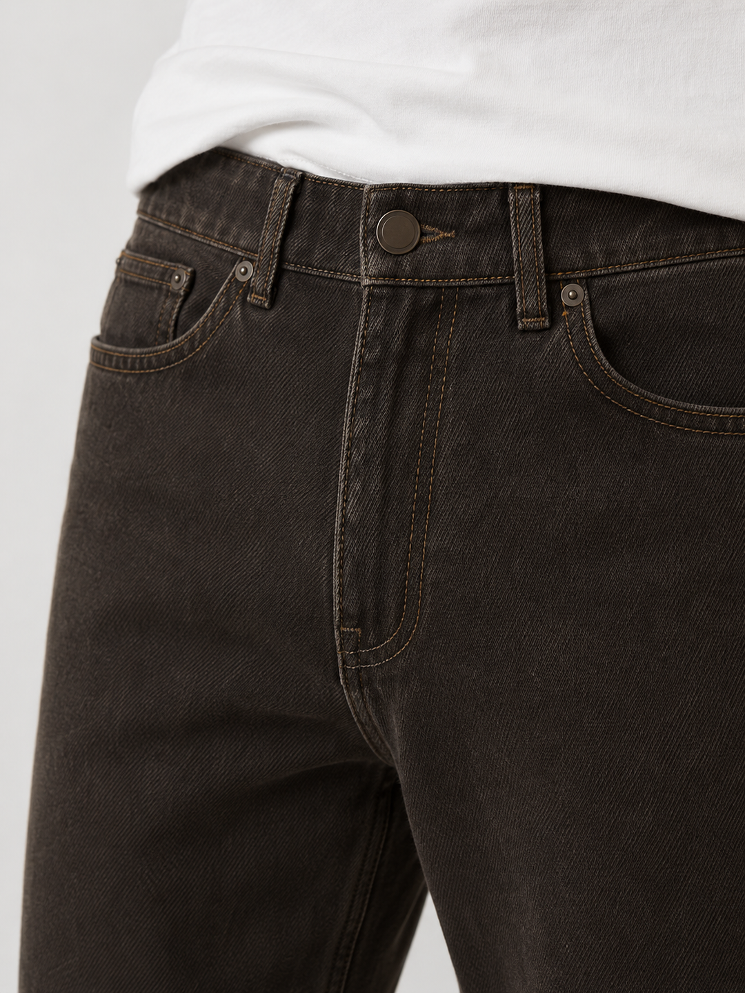 Jeans Baggy Estremi Blake in Marrone Overdyed