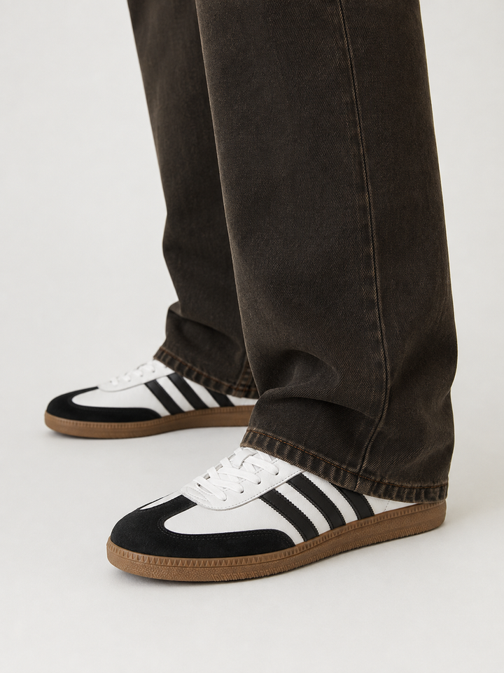 Jeans Baggy Estremi Blake in Marrone Overdyed