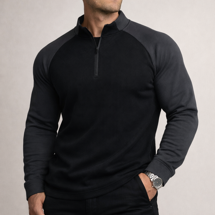 Marcivo Felpa Athletic con Zip a Metà