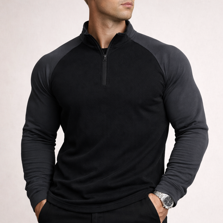 Marcivo Felpa Athletic con Zip a Metà