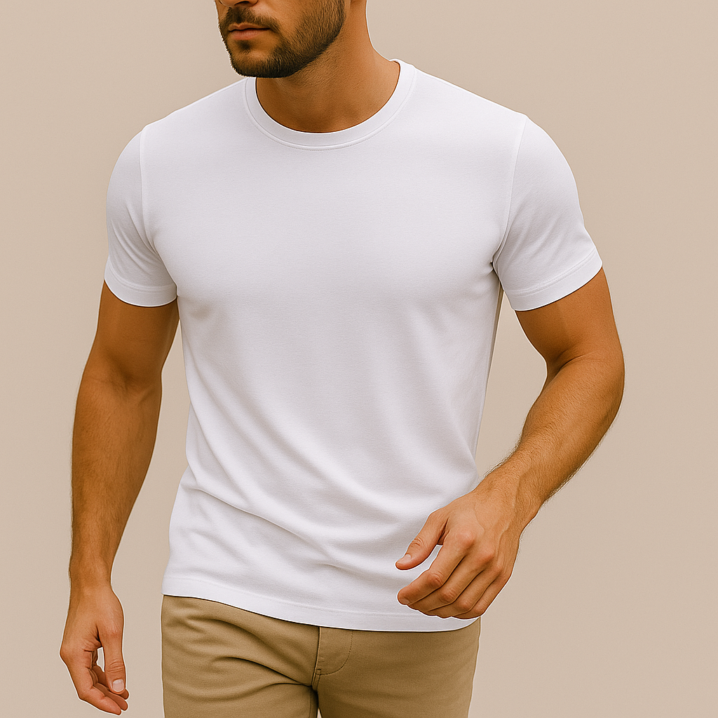 T-shirt in cotone slim fit da uomo