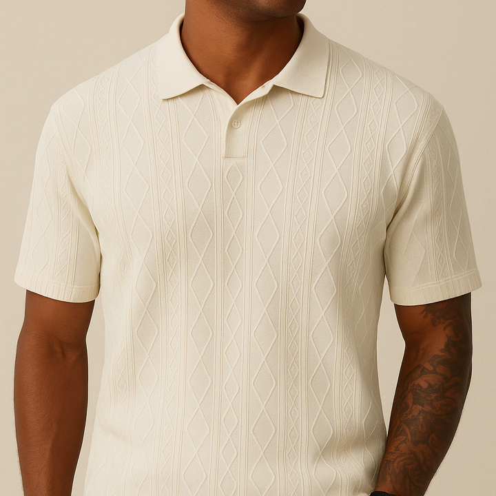 Polo Casual Testurizzata Maschile