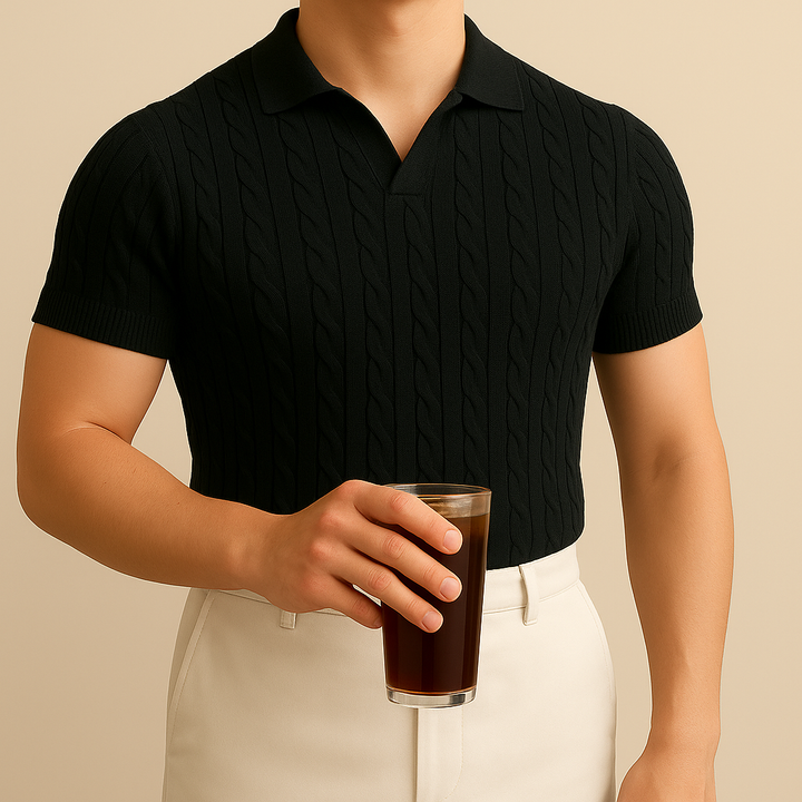 T-Shirt da Uomo Stile Polo Classica