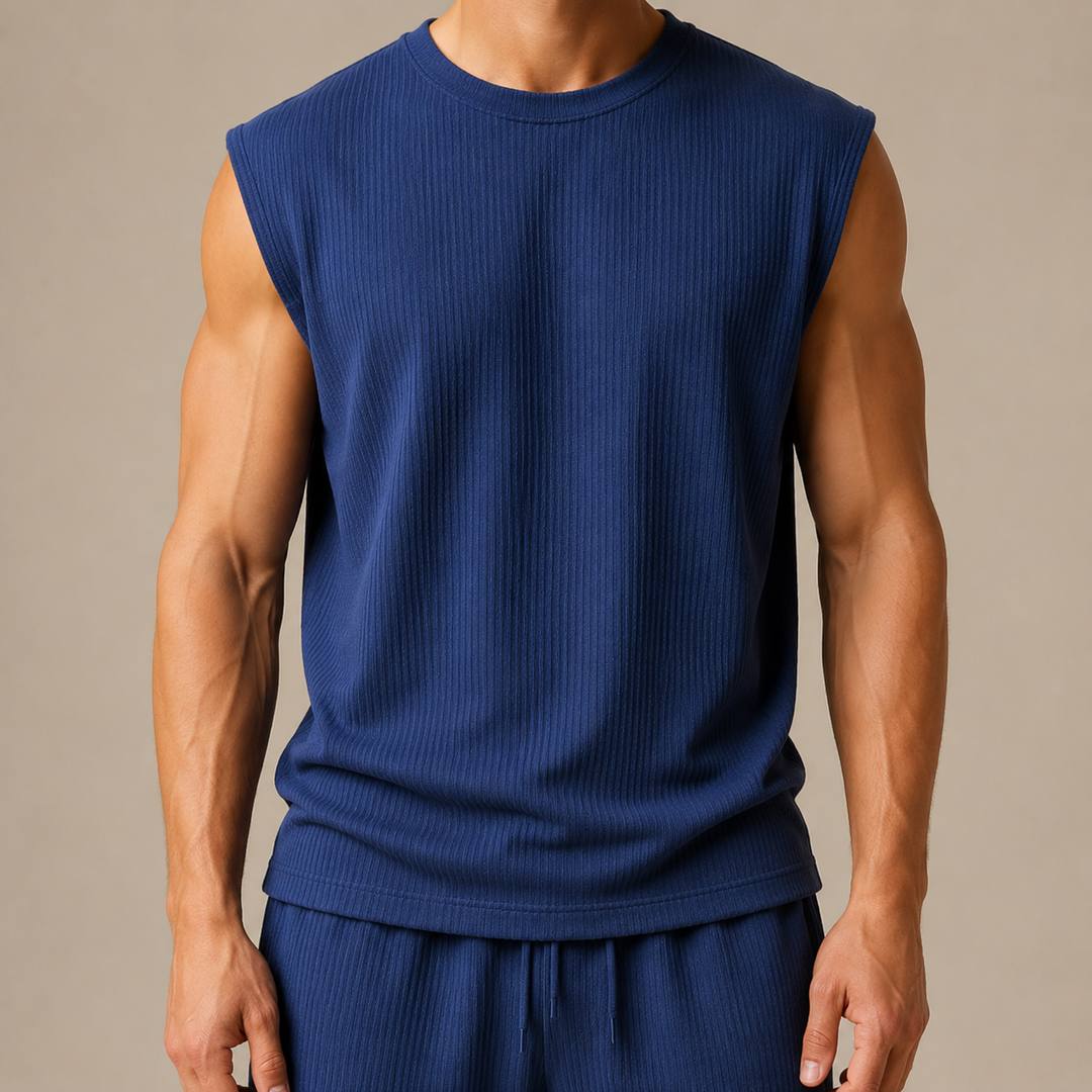 Top senza maniche in maglia confortevole