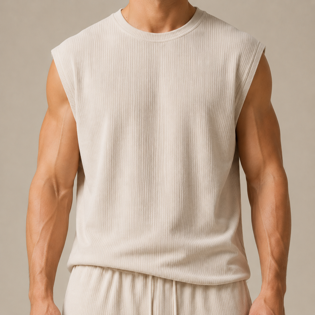 Top senza maniche in maglia confortevole