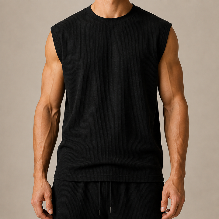 Top senza maniche in maglia confortevole