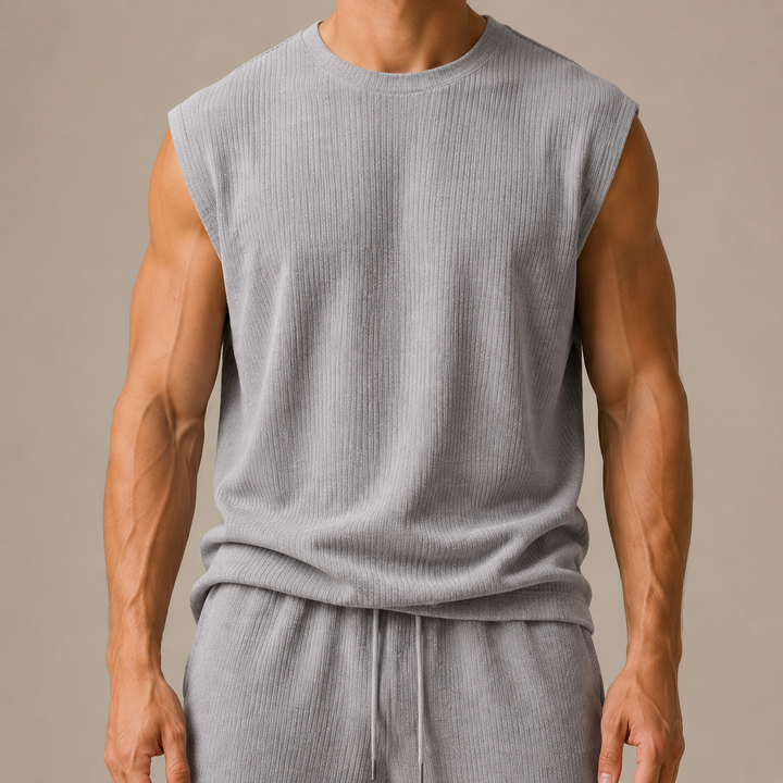 Top senza maniche in maglia confortevole