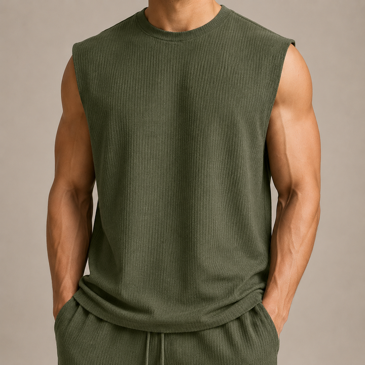 Top senza maniche in maglia confortevole
