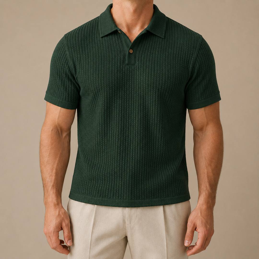 Polo in Maglia Testurizzata Riviera