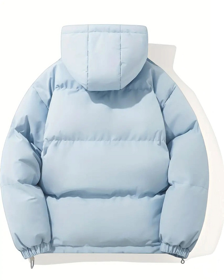 ELIDE, giacca imbottita con cappuccio, vista posteriore – Luna Moda