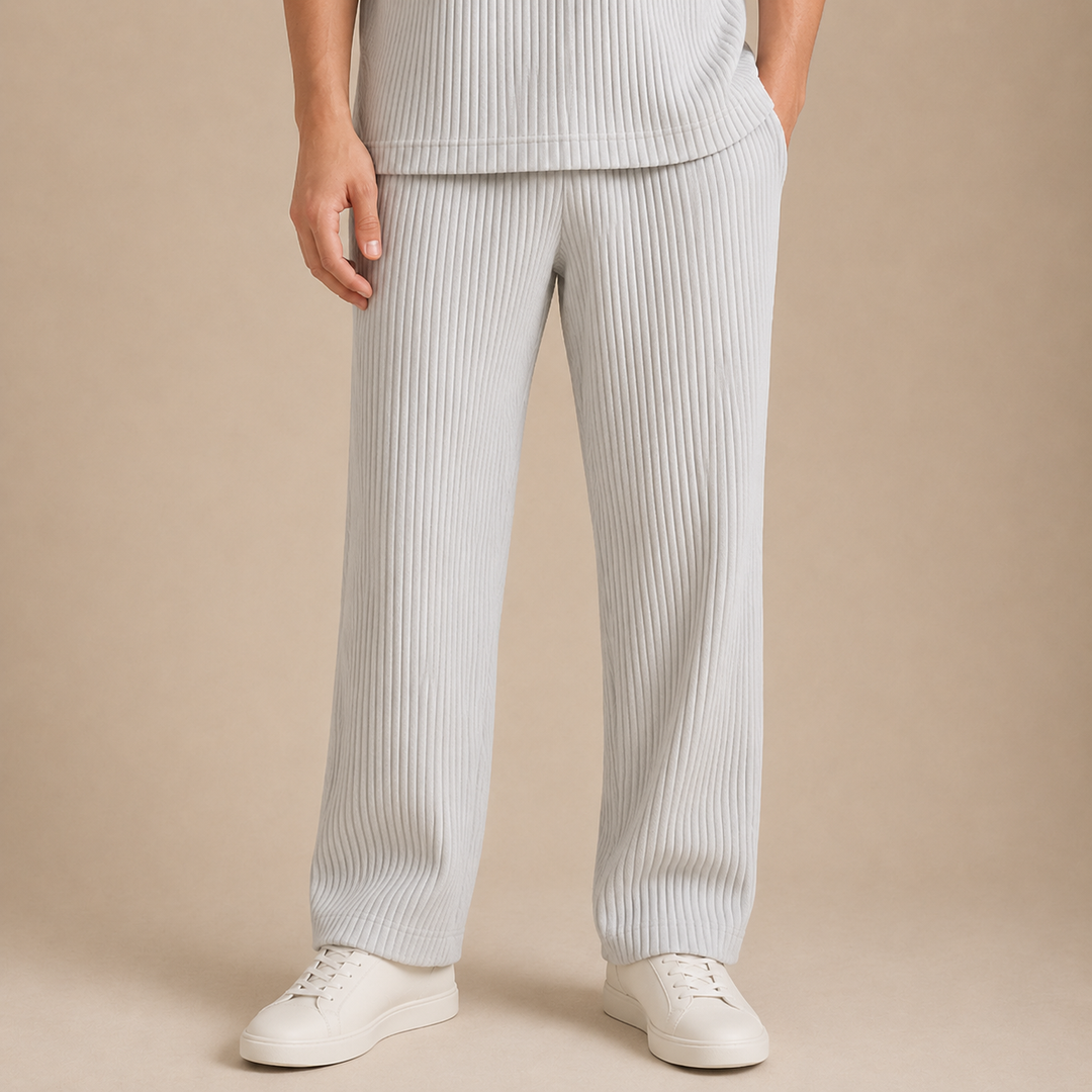 Pantaloni in Cotone a Costine