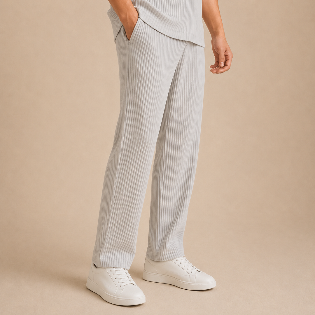 Pantaloni in Cotone a Costine