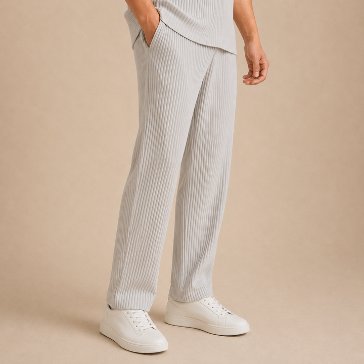 Pantaloni in Cotone a Costine