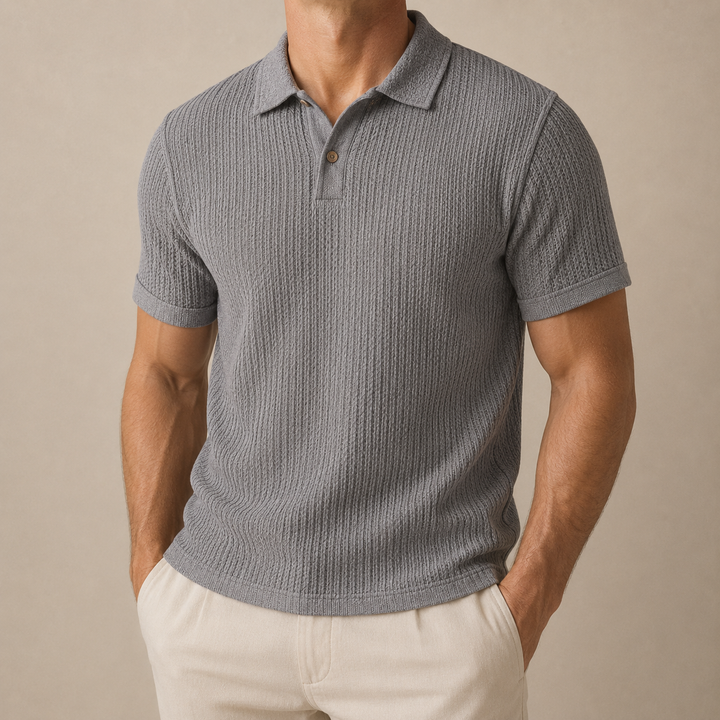 Polo in Maglia Testurizzata Riviera