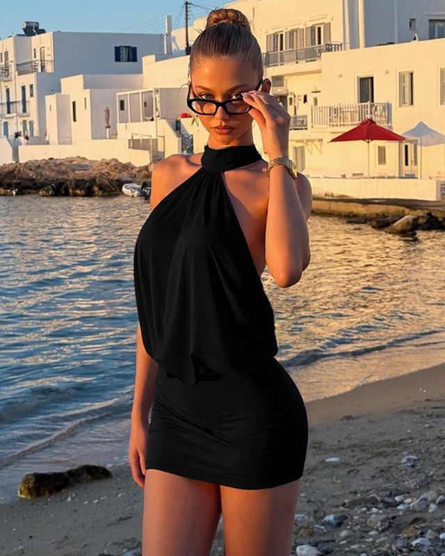 AMBRA – Abito mini drappeggiato