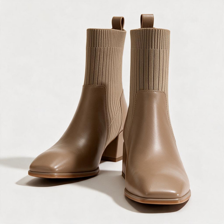 Ilaria – Stivaletto elasticizzato con plateau