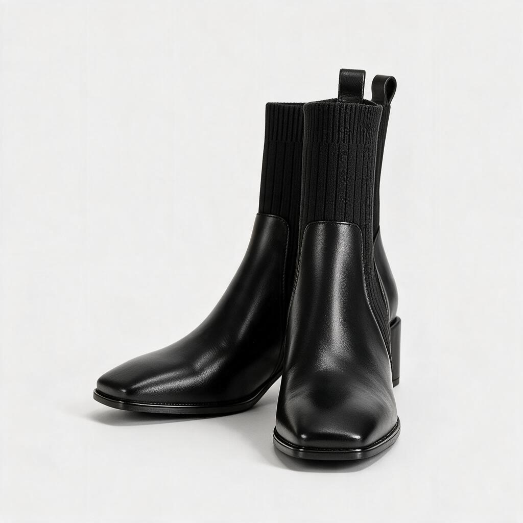 Ilaria – Stivaletto elasticizzato con plateau