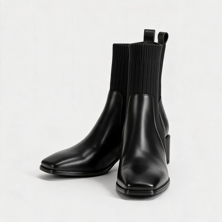 Ilaria – Stivaletto elasticizzato con plateau