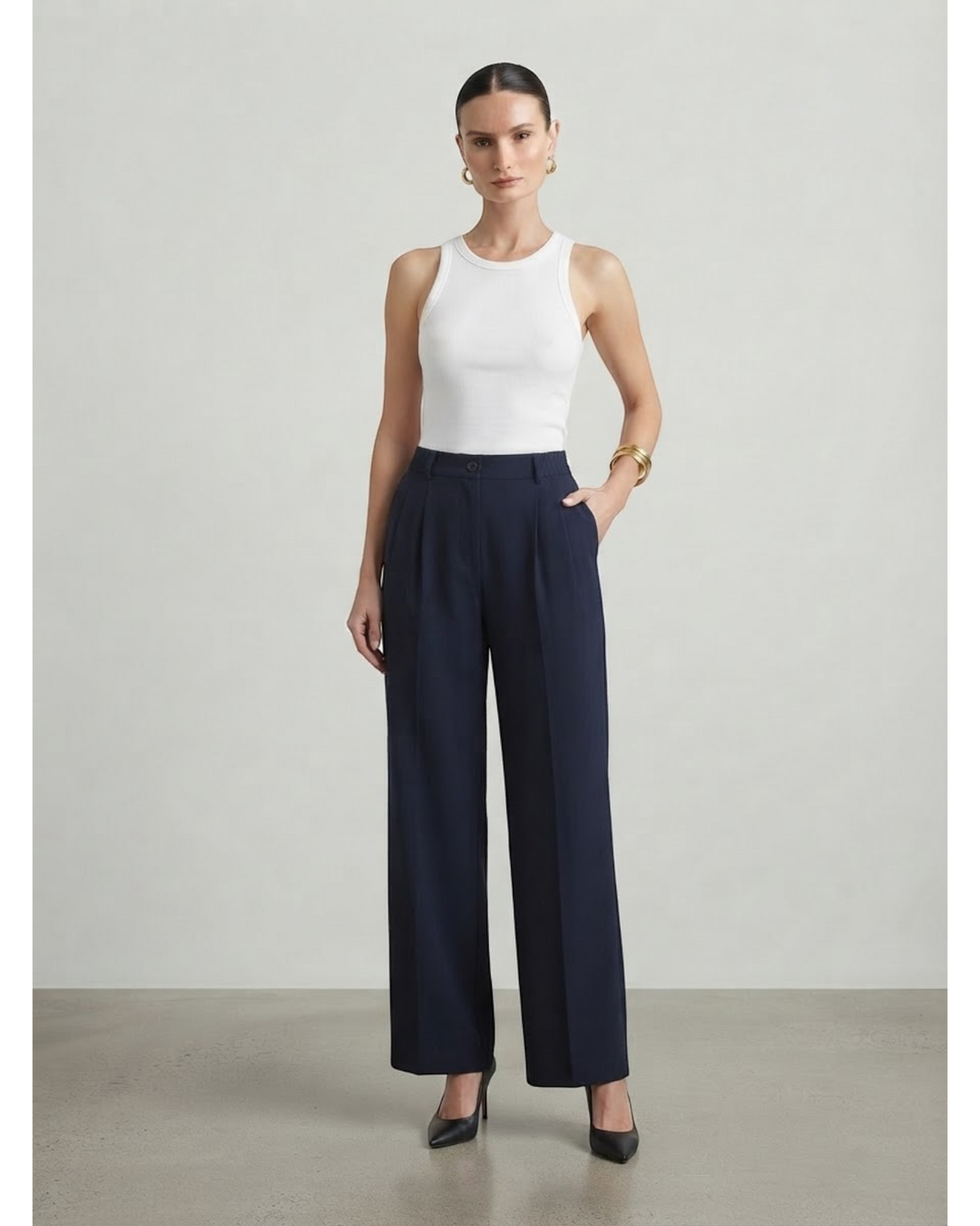 LUCETTA – Pantaloni palazzo a vita alta