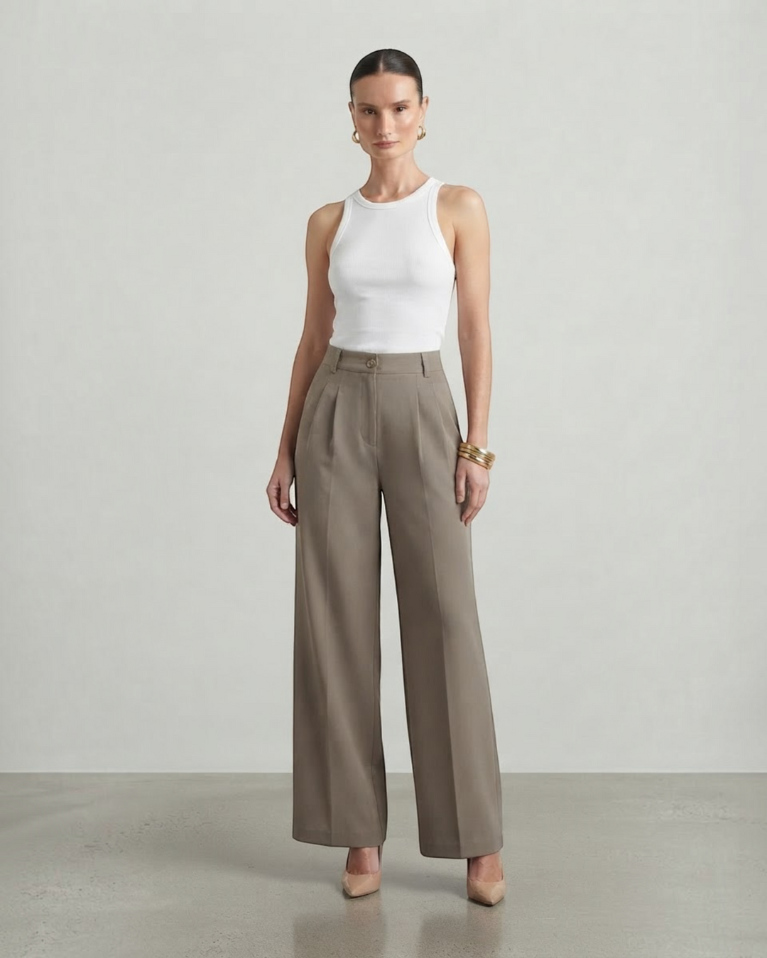 LUCETTA – Pantaloni palazzo a vita alta