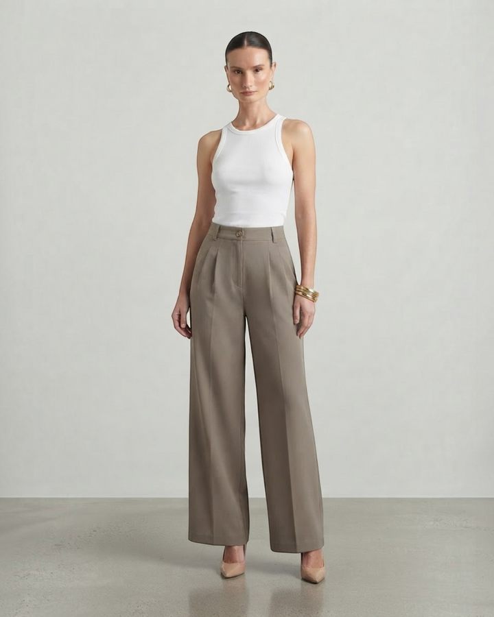 LUCETTA – Pantaloni palazzo a vita alta