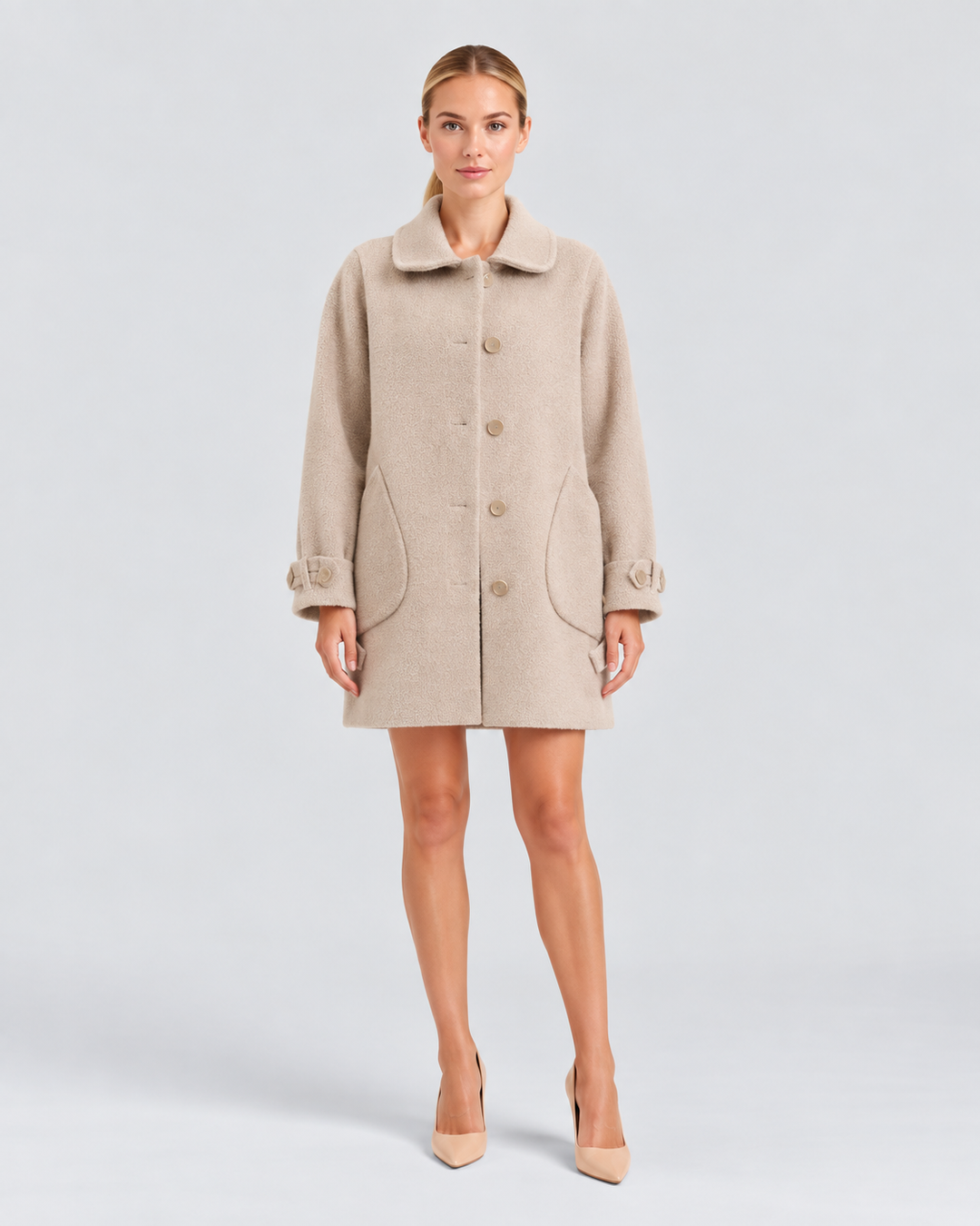 MARTINA – Cappotto corto con tasche