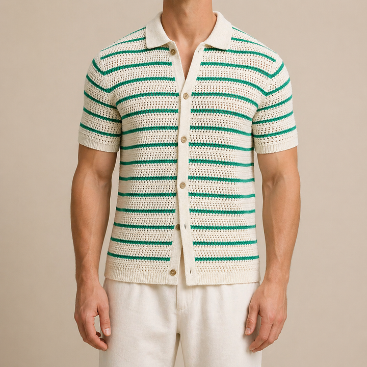 Marbella - Camicia a Bottoni in Maglia