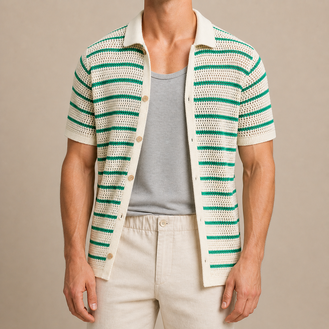 Marbella - Camicia a Bottoni in Maglia