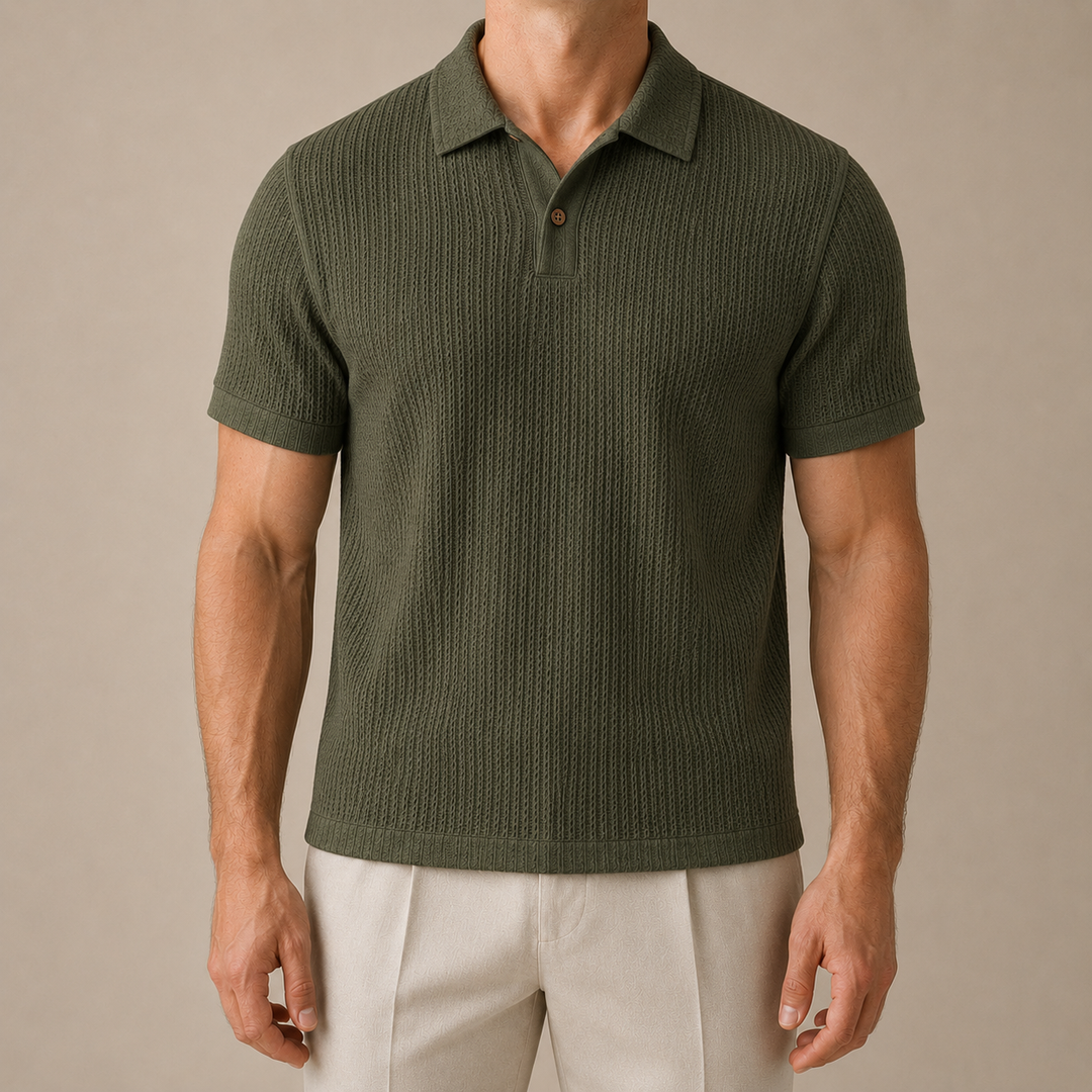 Polo in Maglia Testurizzata Riviera