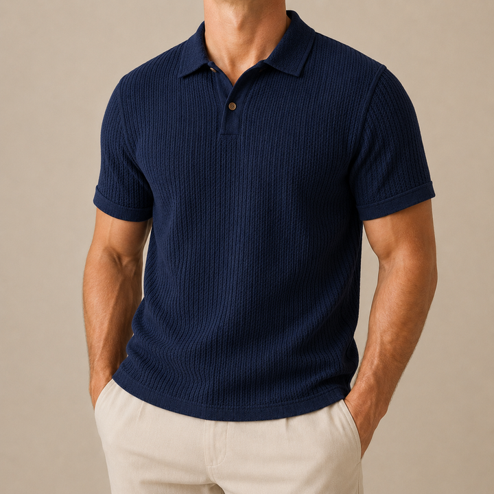 Polo in Maglia Testurizzata Riviera