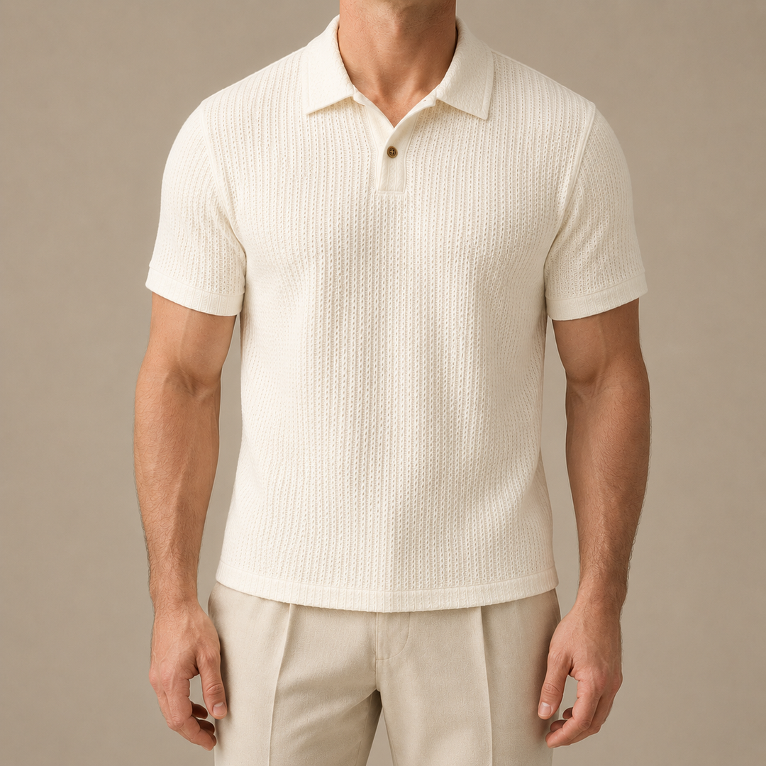 Polo in Maglia Testurizzata Riviera