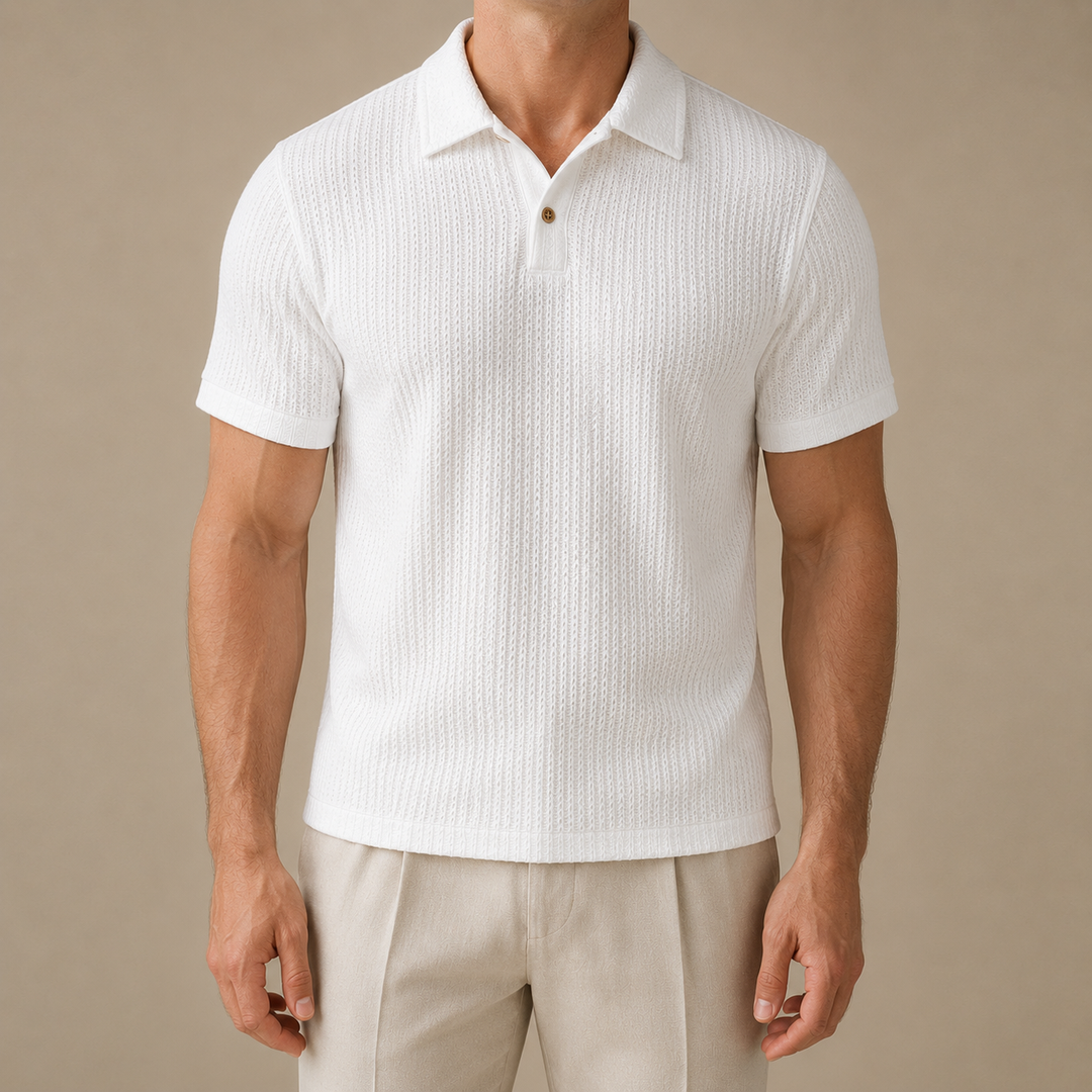 Polo in Maglia Testurizzata Riviera
