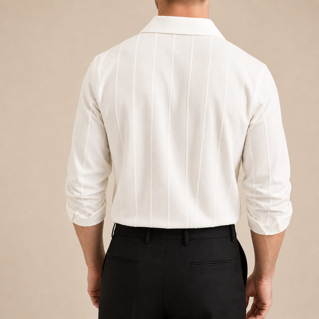 St. Tropez – Camicia a costine, vestibilità su misura