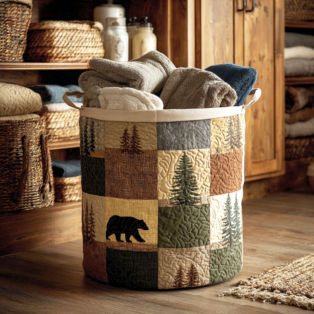 Woodland Patch – Cesto porta biancheria imbottito e autoportante