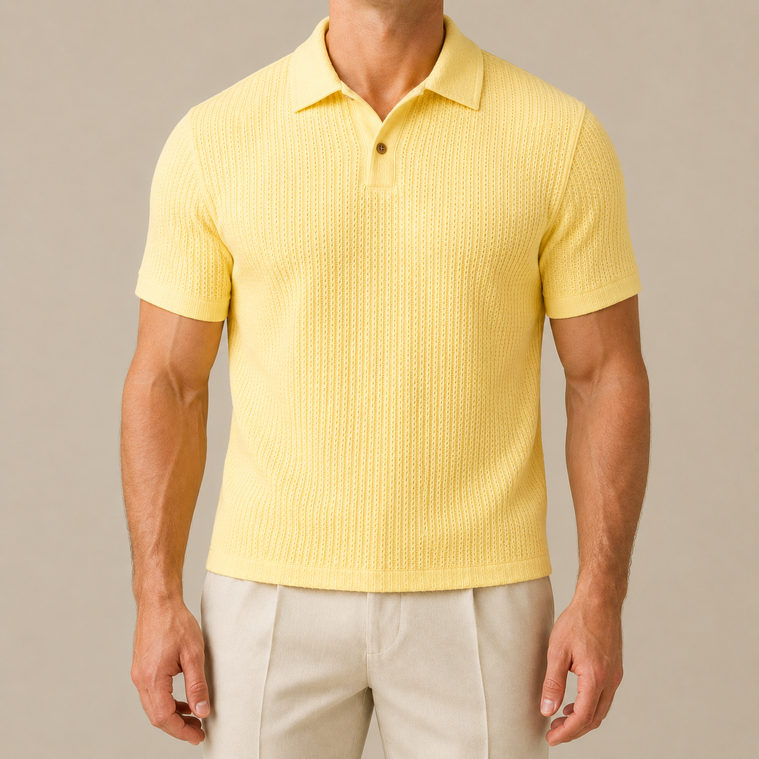 Polo in Maglia Testurizzata Riviera
