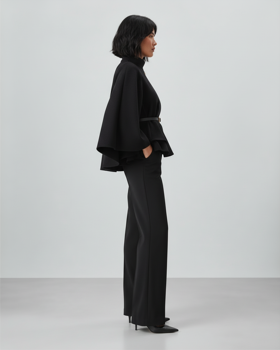 SERENA – Cappotto con maniche a farfalla