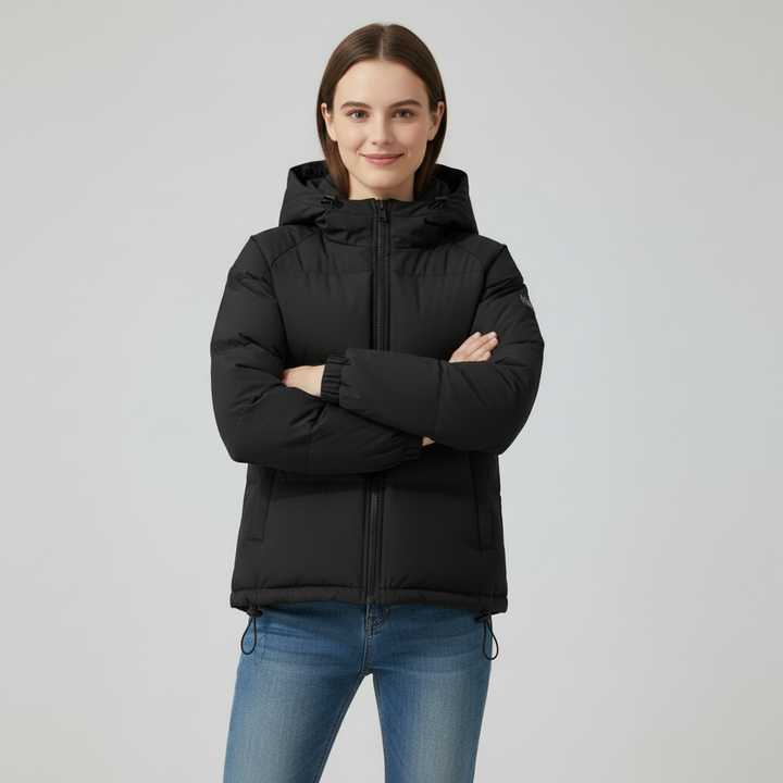 ELIDE, giacca imbottita con cappuccio – Luna Moda