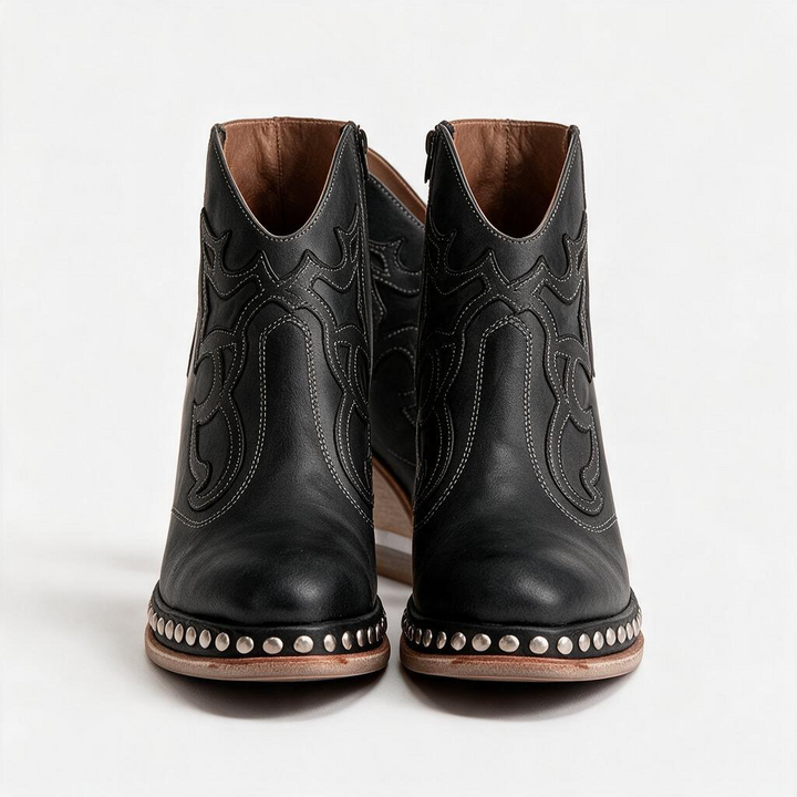 Ginevra – Stivaletto texano ricamato