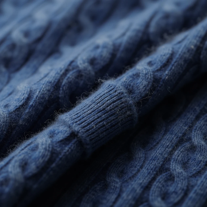Pullover Aspen in Cashmere con Mezza Zip