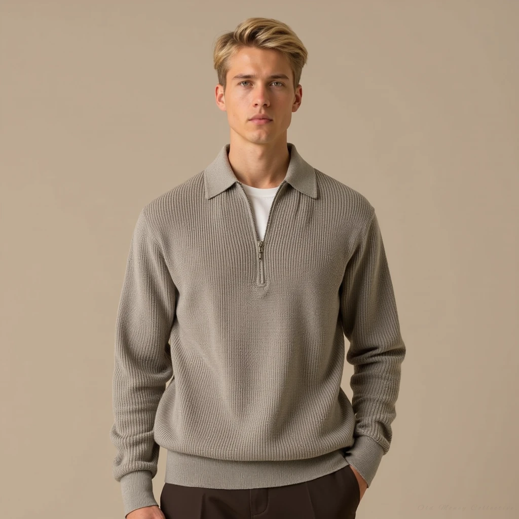 Maglione Zip-Up In Maglia Aspen