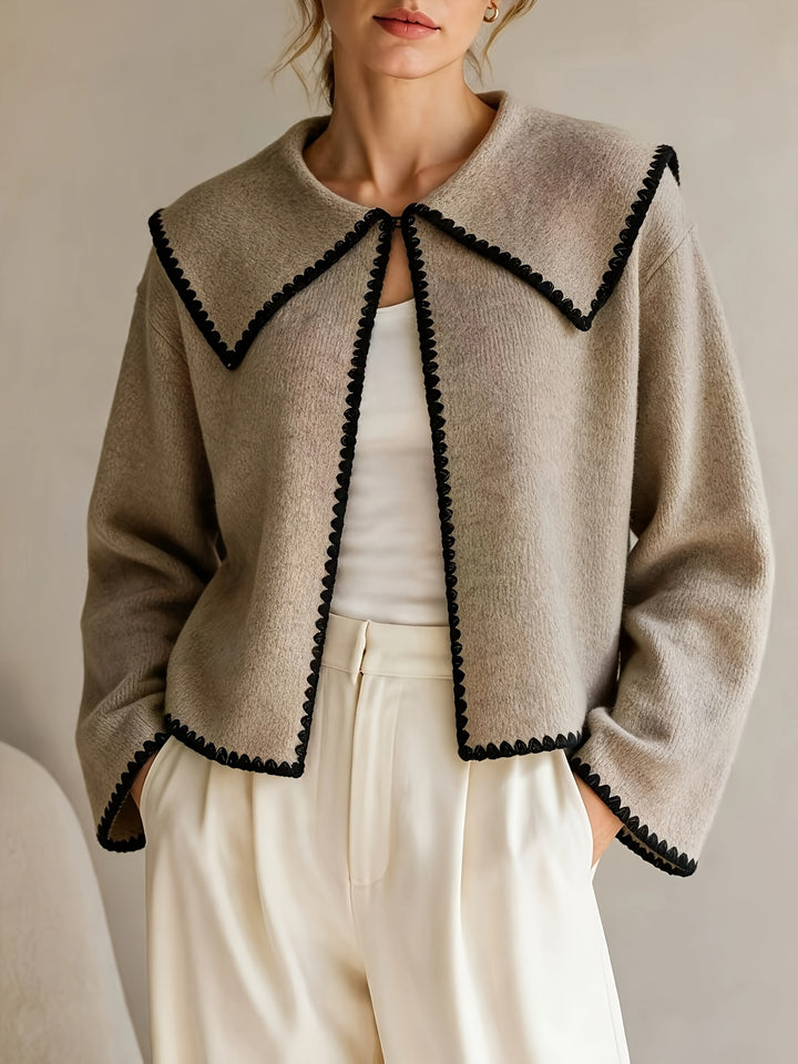CINZIA - Cardigan ricamato donna largo