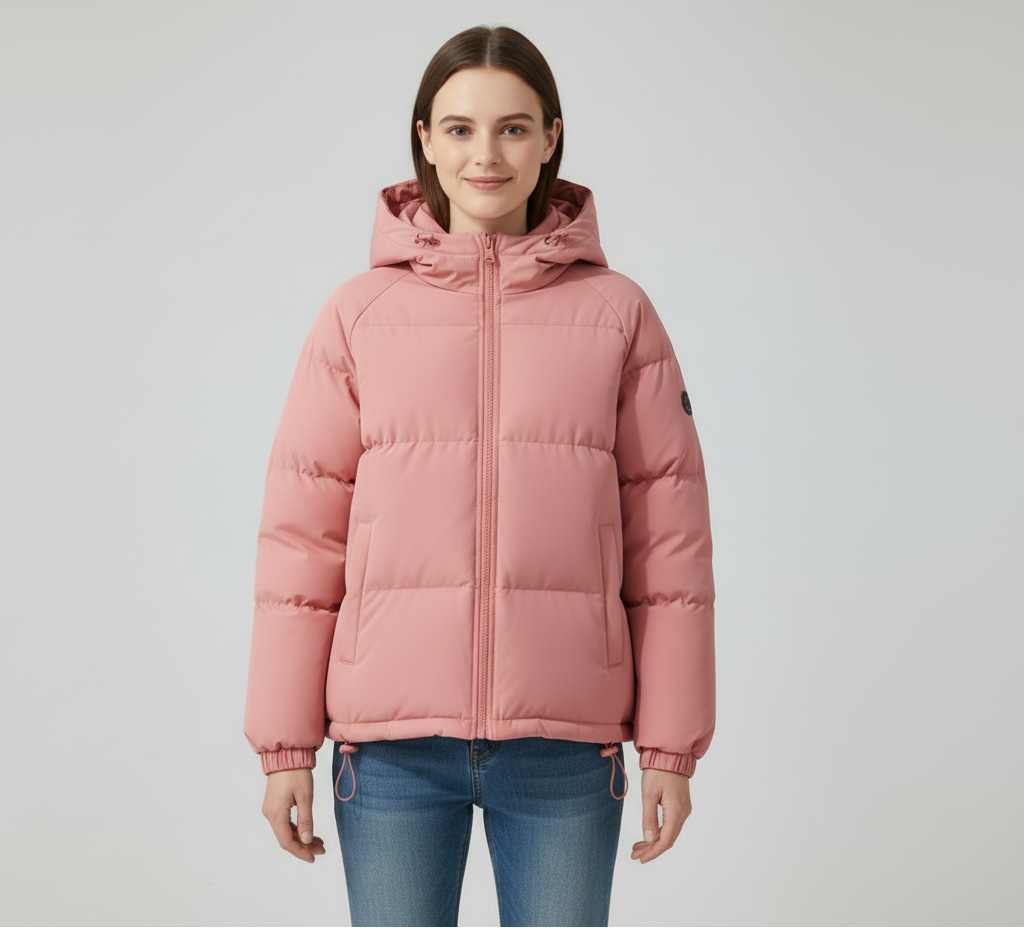 ELIDE, giacca imbottita con cappuccio – Luna Moda
