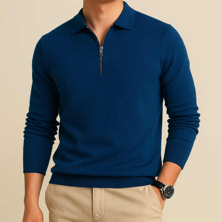 Maglione Zip Essenziale Luxe