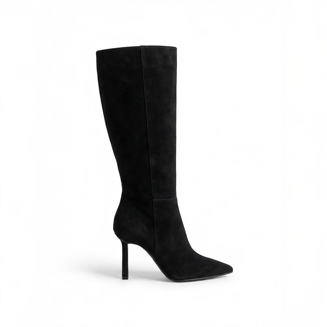 Violante – Stivali al ginocchio con tacco a spillo in nero | Luna Moda