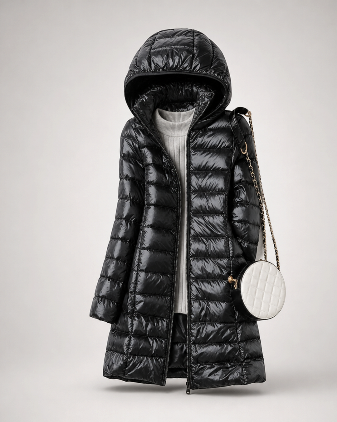 CLELIA, giacca lunga trapuntata – Luna Moda